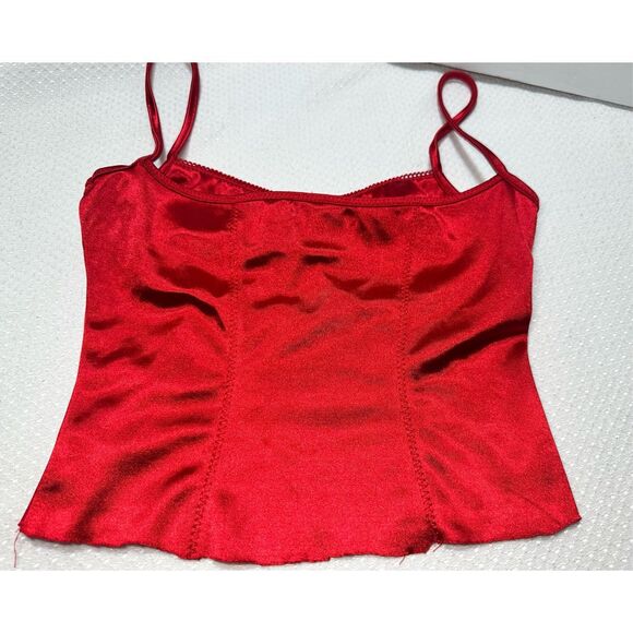 Princess Polly size 0 red satin corset style top *read notes* - Picture 5 of 12